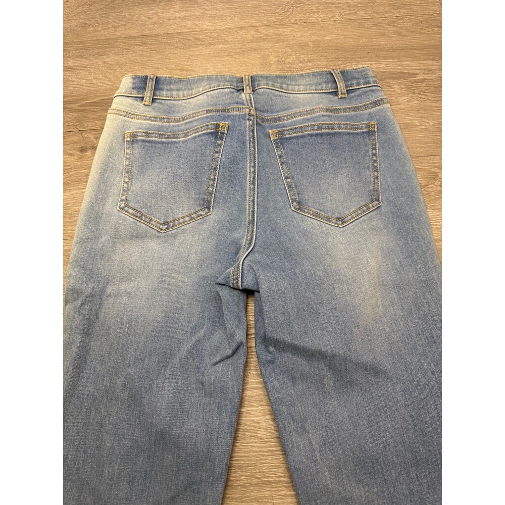 J. McLaughlin Light Wash Skinny Jeans Size 0 Stretch Mid Rise Denim - Picture 6 of 6